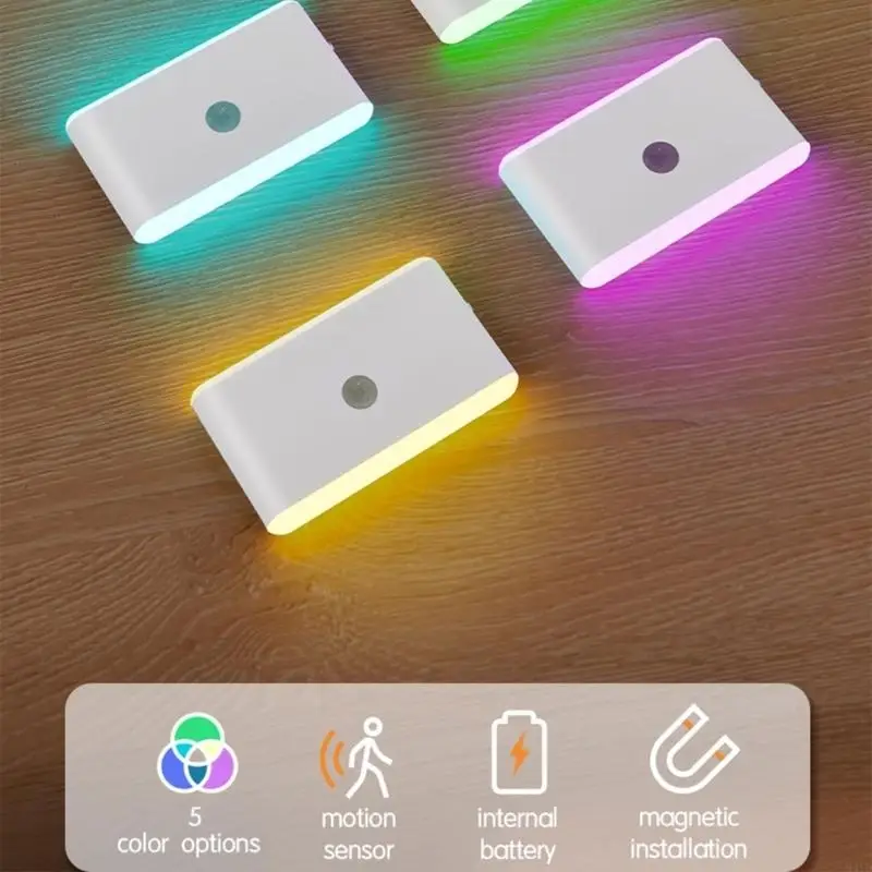 Portable USB Powered Night Light With 400mAh Battery And Auto On Off Feature USB Rechargeable Motion Sensors Lights M4YD view 2