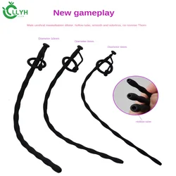 Silicone Hollow Urethral Catheter Dilator Horse Eye Irritation Adult Sex Toy For Men Gay Penis Plug Insertion Urethral Cather