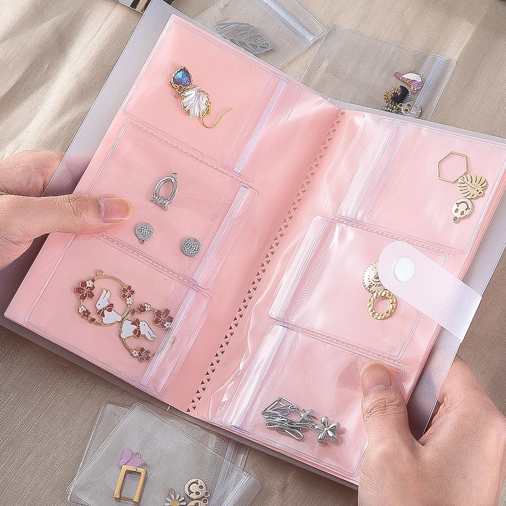 

Anti-oxidation Jewelry Storage Albums Desktop Drawer Organizer Boxes Transparent Necklace Bracelet Ring Book Holder Jewelry Bag