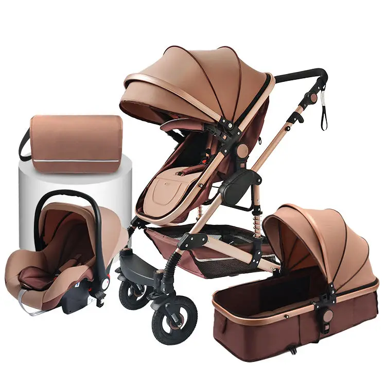 baby 3 in 1 stroller 360 Rotation stroller  for Baby Carriage Stroller with car seat