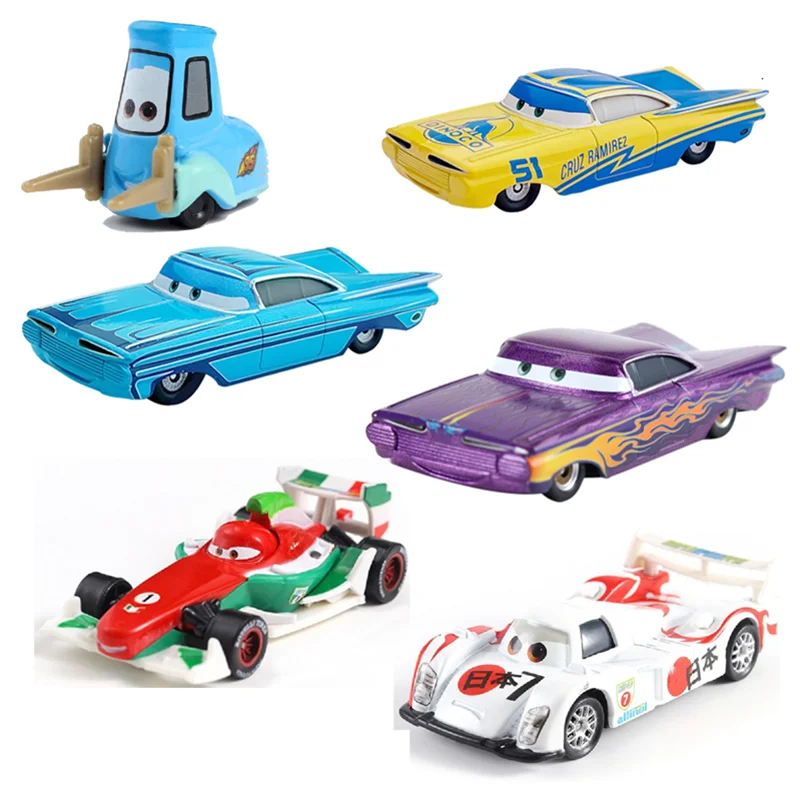 

Disney Pixar Cars Car 2 3 mini Mater Sheriff Lizzie Guido Luigi Lightning McQueen Alloy Metal Die cast Toy Kids Birthday Gift 1