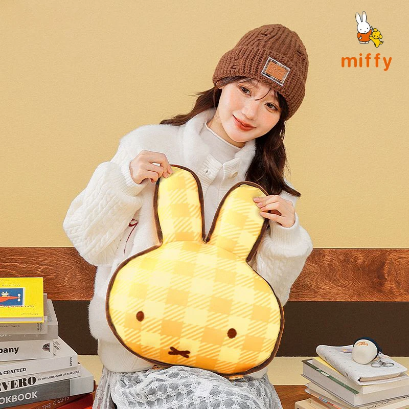 

Kawaii Miffy плюшевая подушка креативная мультяшная пушистая мягкая игрушка удобная плюшевая кукла дофамина подушка аниме аксессуары подарок для девочки