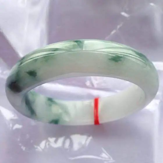 

Natural Myanmar Jade 54mm-62mm bracelet exquisite princess bracelet to send girlfriend to send mother Hetian jade