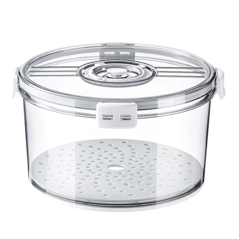 

Airtight Bread Box Round Homemade Bread Storage Container Time Recording Bread Keeper For Homemade Bread Durable Easy To Use