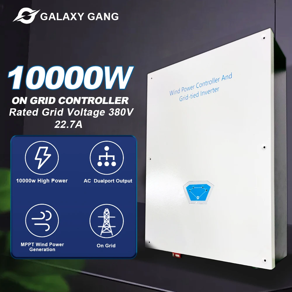 10kw Wind Turbine Inverter & Contorller 10000w 220V Three-Phase On Grid Remote Monitoring And Direct Connection To Grid System