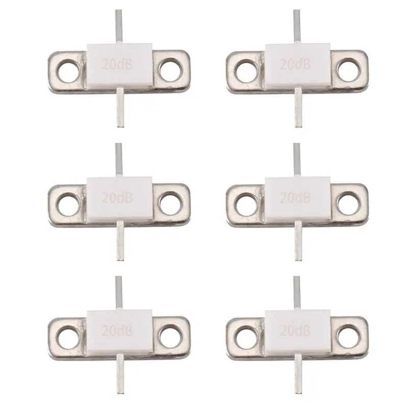 6X 20DB 100Watts ATTENUATORS FLANGED 100Watt 20Db RFP 100W 20DB 100WATTS DC-3.0 Ghz 50Ohms LOW VSWR High Power