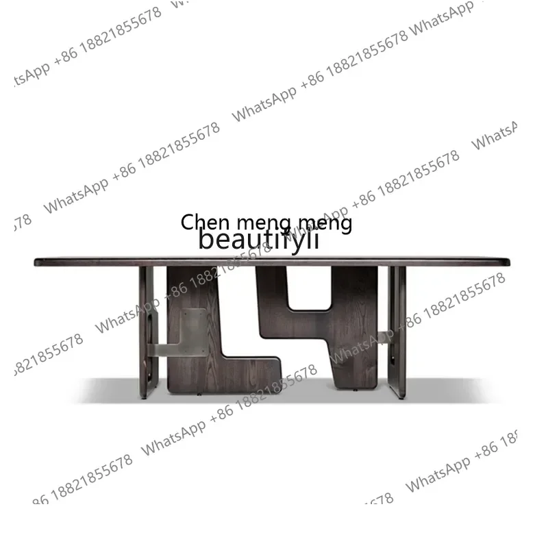 New arrive Modern simple homestay medieval solid wood dining table Chinese retro personalized designer creative office long tabl