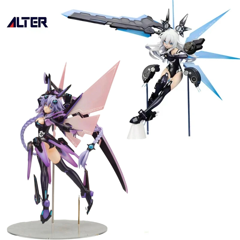 In Stock Original ALTER Hyperdimension Neptunia: PURPLE HEART Noire Black Heart Combat Posture PVC Anime Figure Model Collection