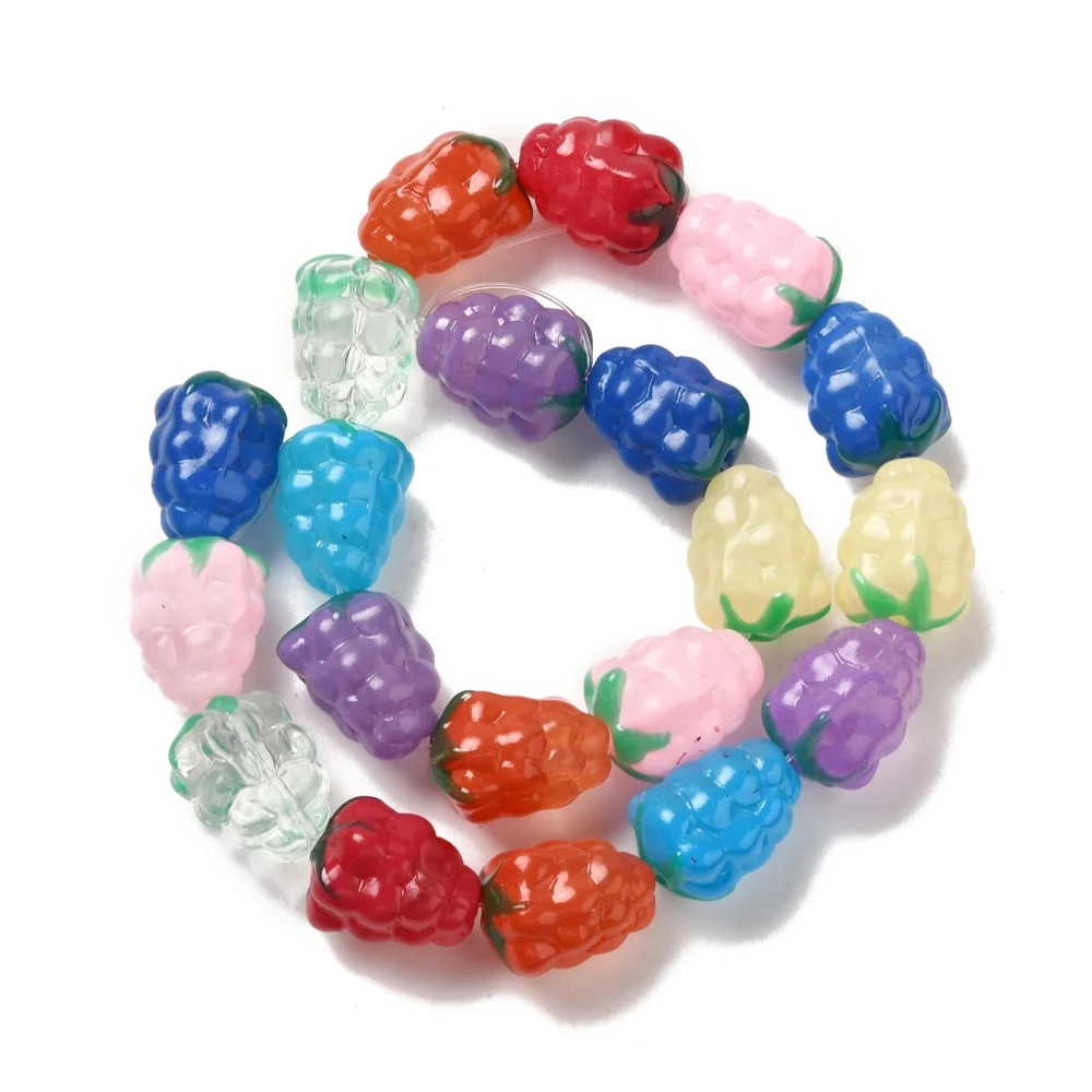 about 20pcs/strand Grape Lampwork Beads Strands Fruit Handmade Glass Loose Bead for DIY Necklaces Jewelry Making Accessories