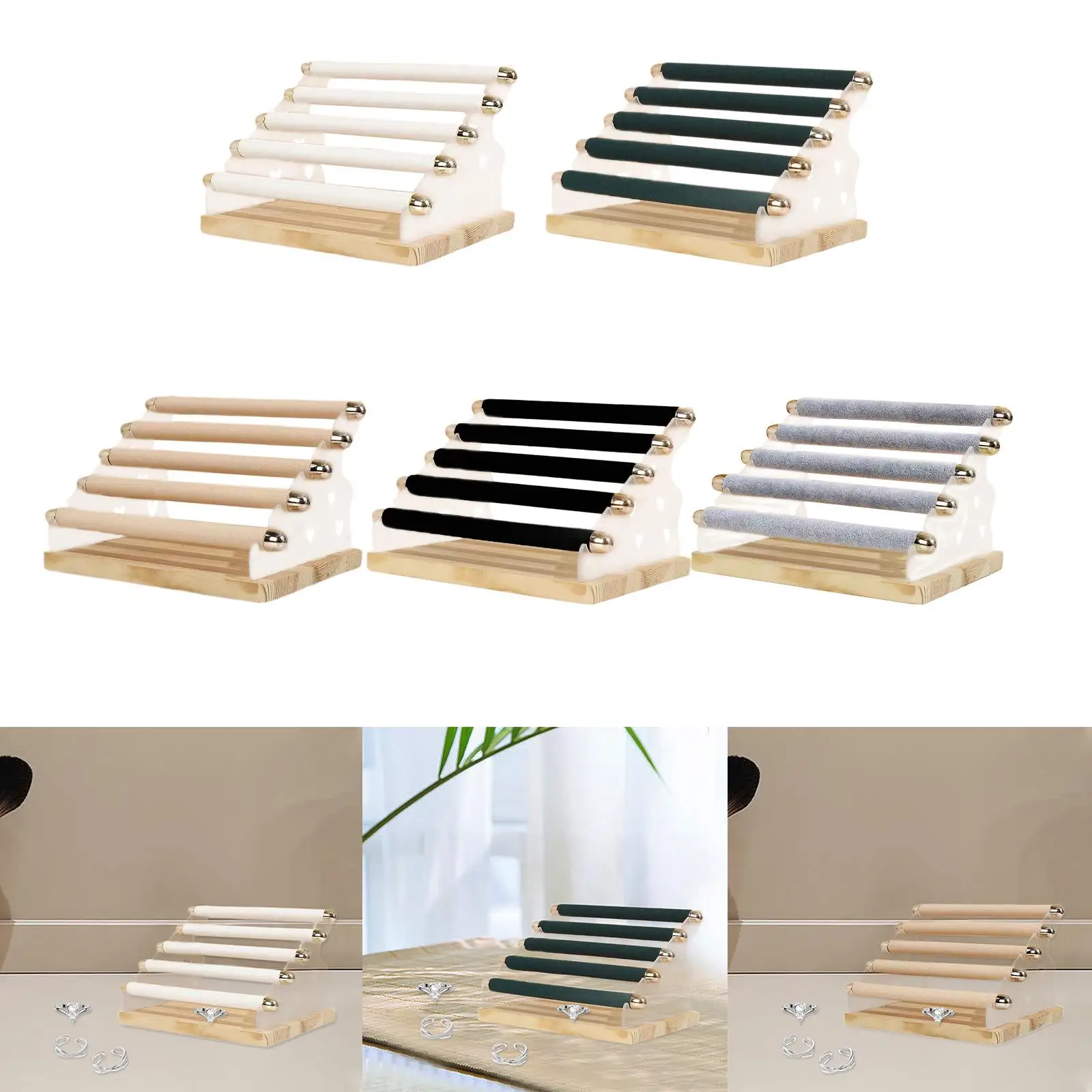 

Ring Display Stand Elegant Ring Holder for Dressing Table Desktop Showcase