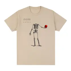 Imagine Dragons Skull Vintage T-shirt  rock band Music Funny Cotton Men T shirt New Tee Tshirt Womens Tops