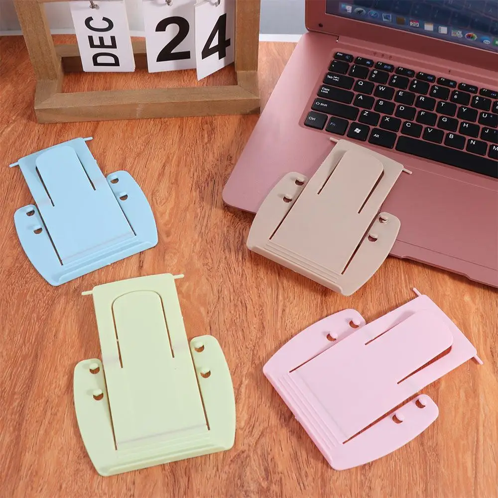

Plastic Foldable Desktop Phone Holder Adjustable Multi-functional Mobile Tablet Stand Folding Desk Decor Cell Phone Bracket
