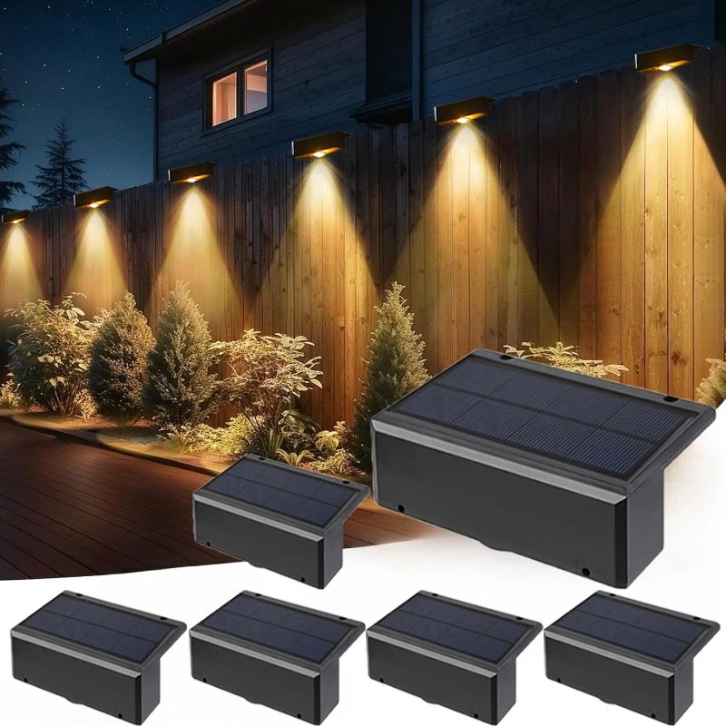 

Solar Wall Wash Light Solar Fence Lights Outdoor Waterproof Solar Lights Outdoor Lighting for Backyard Railing Wall Step Patio
