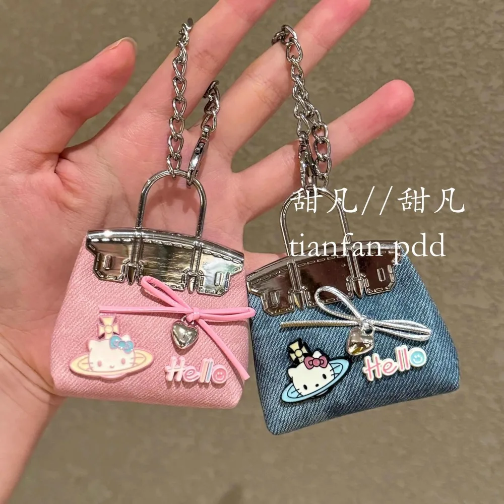 

Hello Kitty Key Chain Cute Cartoon Originality Decoration Pendant Fashion Delicate Personality Schoolbag Small Pendant New Gifts