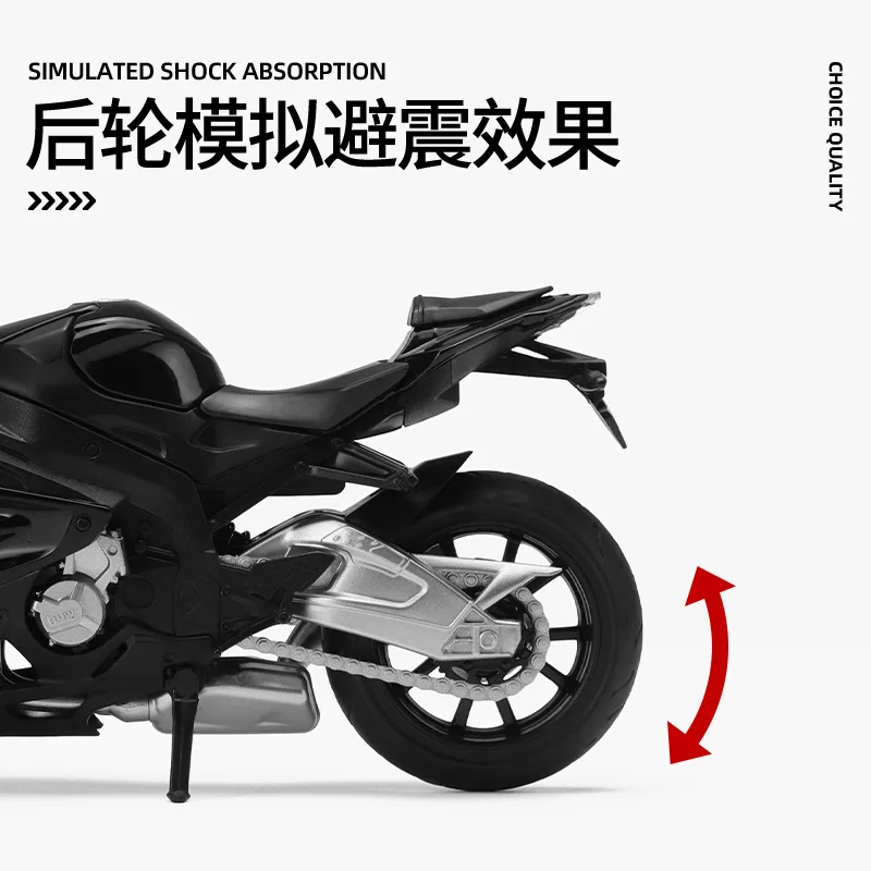 CCA 1:12 BMW S1000 RR Classic Motorcycle Model Alloy Car Model Toy Car Casting Collection Toy Gift Christmas Gift