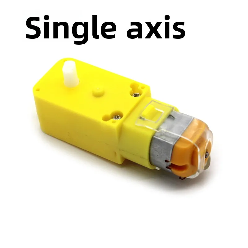 Single axis and double axis TT Motor 130 RPM Micro Gear Motor for DIY Robot Model, Small Production DC Motor