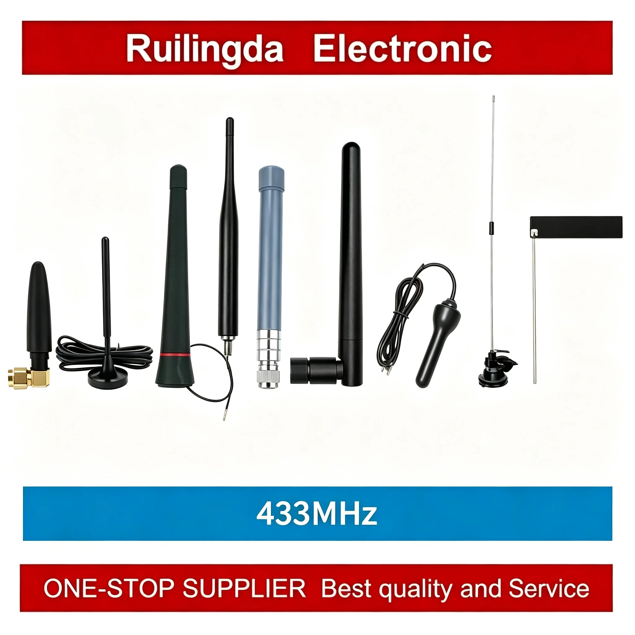 5PCS  TX433-JK-11 TX433-JZR-6 433MHz Rubber Antenna Series EBYTE Foldable 2.5dBi SMA-J Interface Antenna for Wireless Module