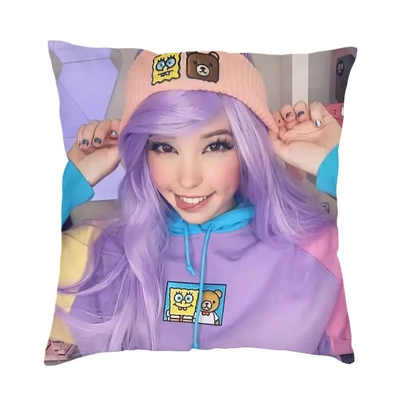 Personalized Custom Belle Delphine Nordic Throw Pillow Covers Home Decorative Internet Celebrity Car Cushion Case