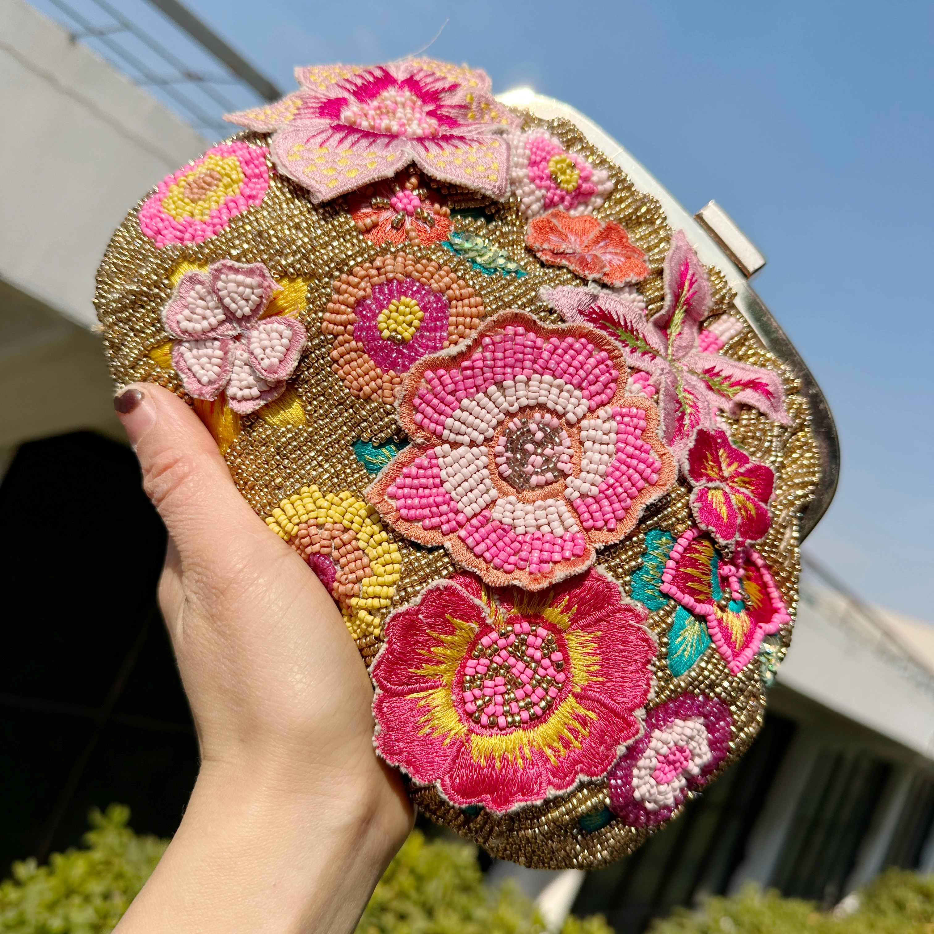 Handmade Beaded Tassel Shoulder Crossbody Bag Fashionable All-Match Single Shoulder Slant Carry Handbag Youthful Style Fruit ...