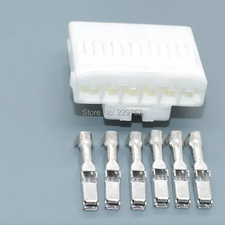 Shhworldsea 5/100Sets 6 Pin Electrical Auto Connector plug With Terminals For Car Auto 7283-1061