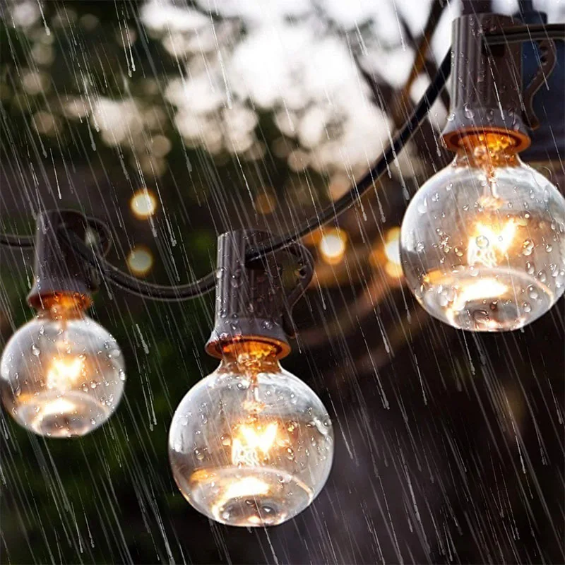Outdoor waterproof light string, solar LED bubble ball festival string, courtyard waterproof string