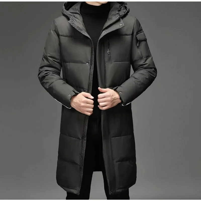 Winter Warm Men's Down Jacket Outerwear Long Coat Wholesale Below The Knee Thicken Comfortable Jacket Canada Puffer Jacket Men