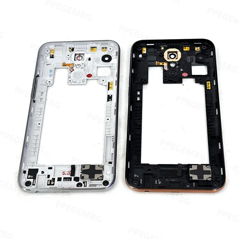 NEW For LG K10 2017 M250 X400 Phone Housing Middle Frame Chassis battery cover shell Lid Case Rear Back Panel Side Home Buttons