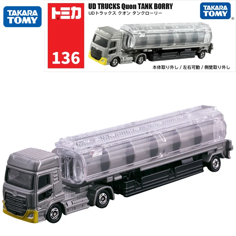 

TAKARA TOMY Tomica NO.136 UD TRUCKS Quon Tank Lorry Vehicle Diecast Metal Model Alloy Cars Version Toys Kids Gifts