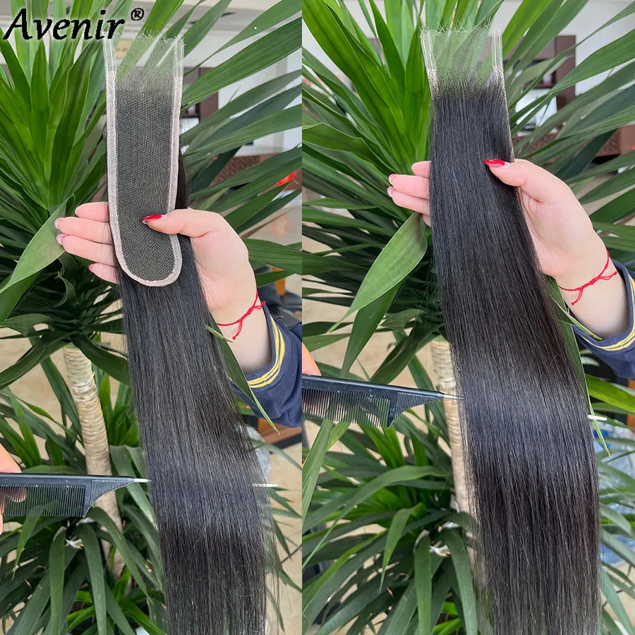 Avenir 100% настоящая HD кружевная застежка 2x6 с глубоким пробором HD кружевная застежка из человеческих волос Прямая и объемная волна HD кружевная застежка Только