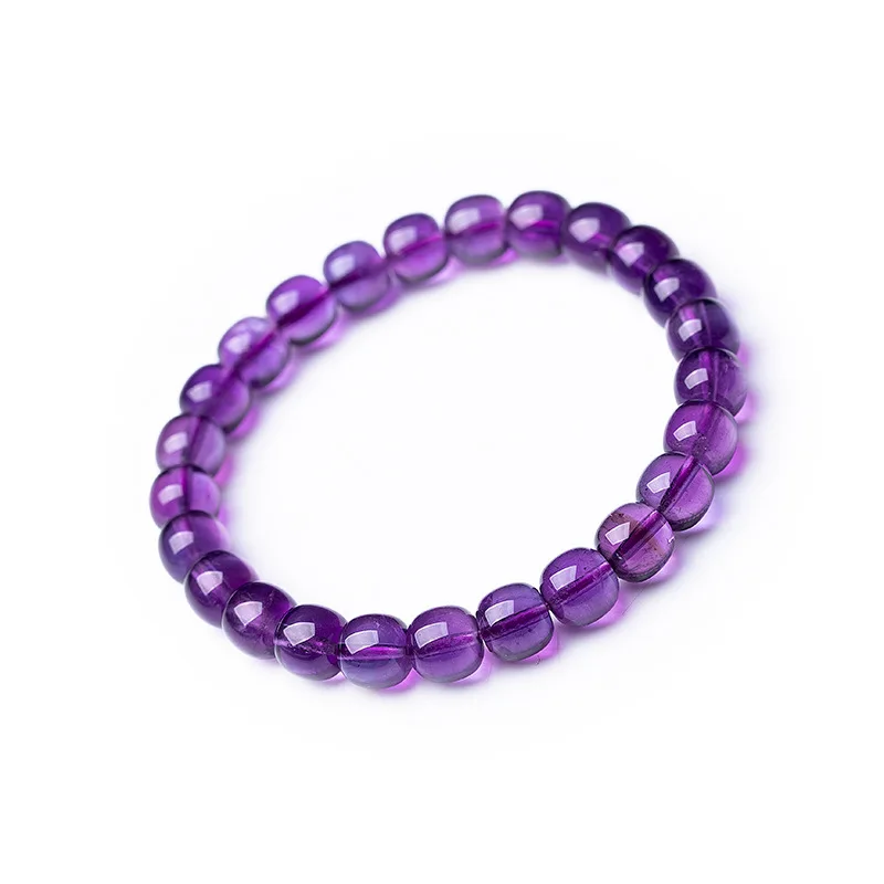 

Old Bead Bracelet 5-8mm Purple Single Ring Bracelet