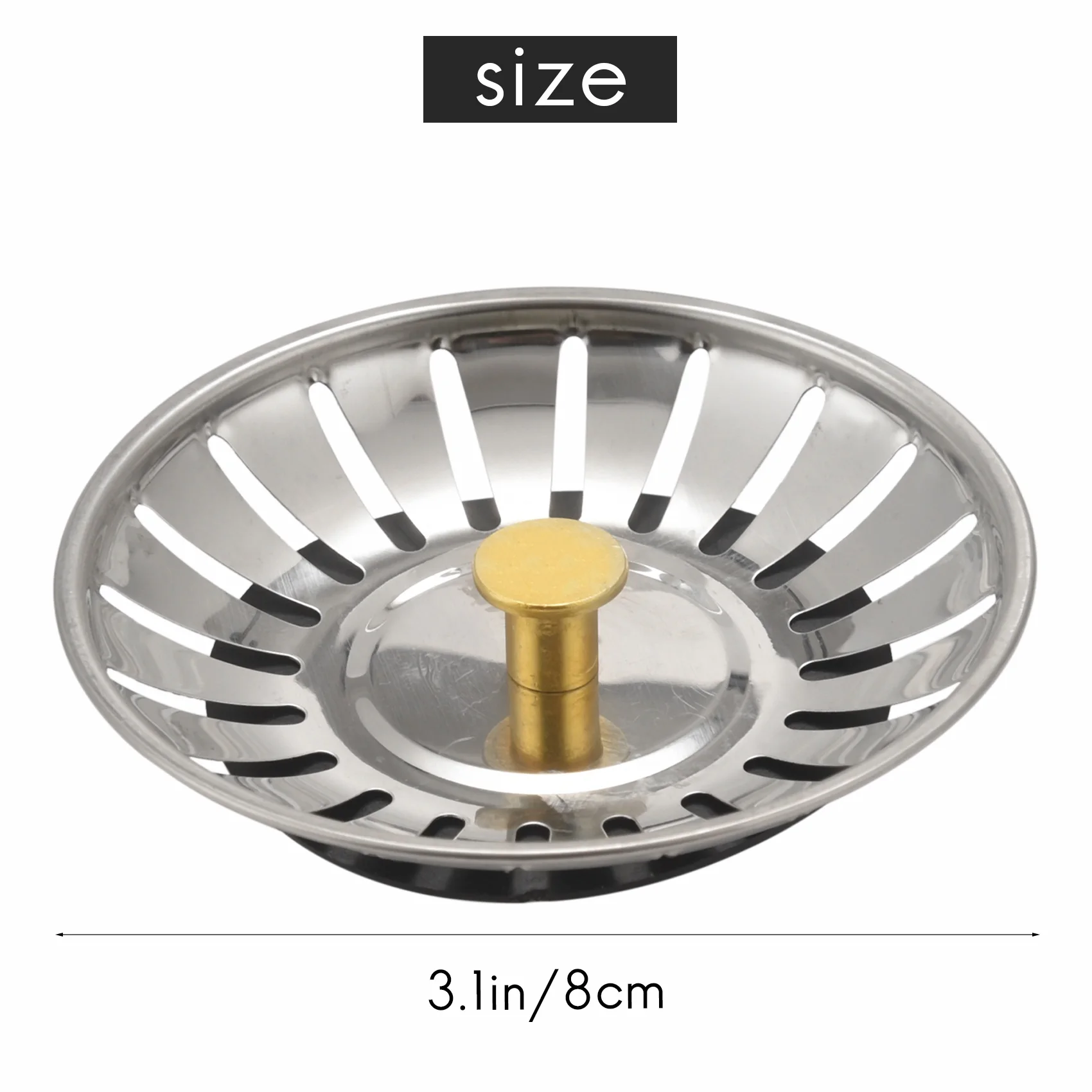 AT77 Kitchen Sink Strainer Drainer Draining Waste Plug