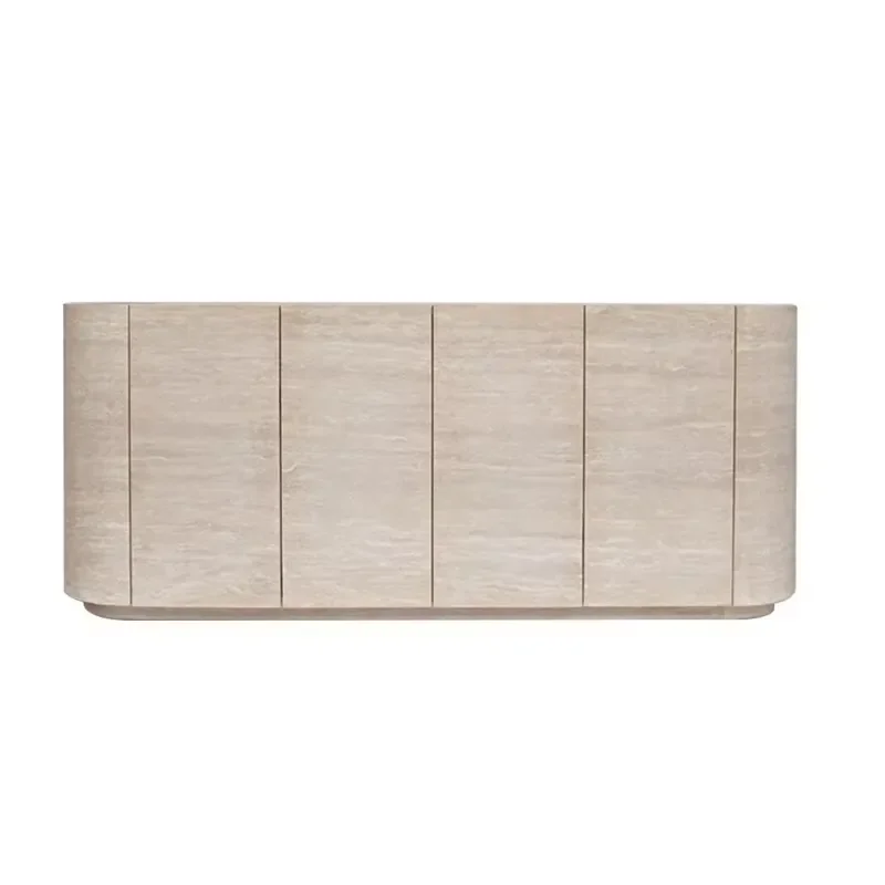 Wall-Mounted Customized 2025 Natural Roman Travertine Sideboard Storage Cabinet