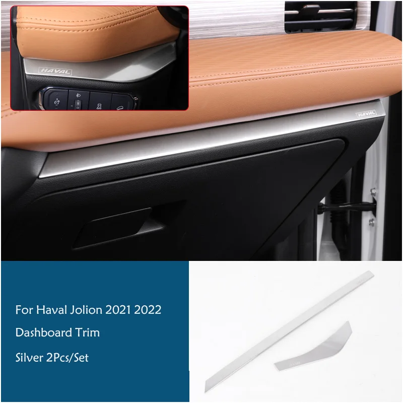 Car Center Control Edge Trim For Haval Jolion 2021 2022 2023 LHD Console Bands Stickers Cover Accessories Interior Styling