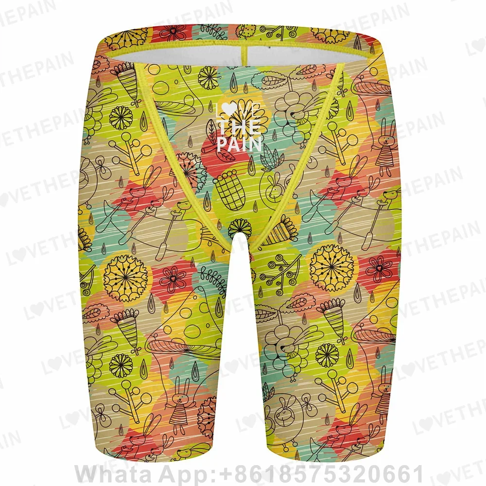 Men's Jammer Swimsuit Summer Trunks Swim Quick Dry Uv Surf Team Swimming Surf Trunks Beach Shorts Gym Jammer Swimsuit 2026