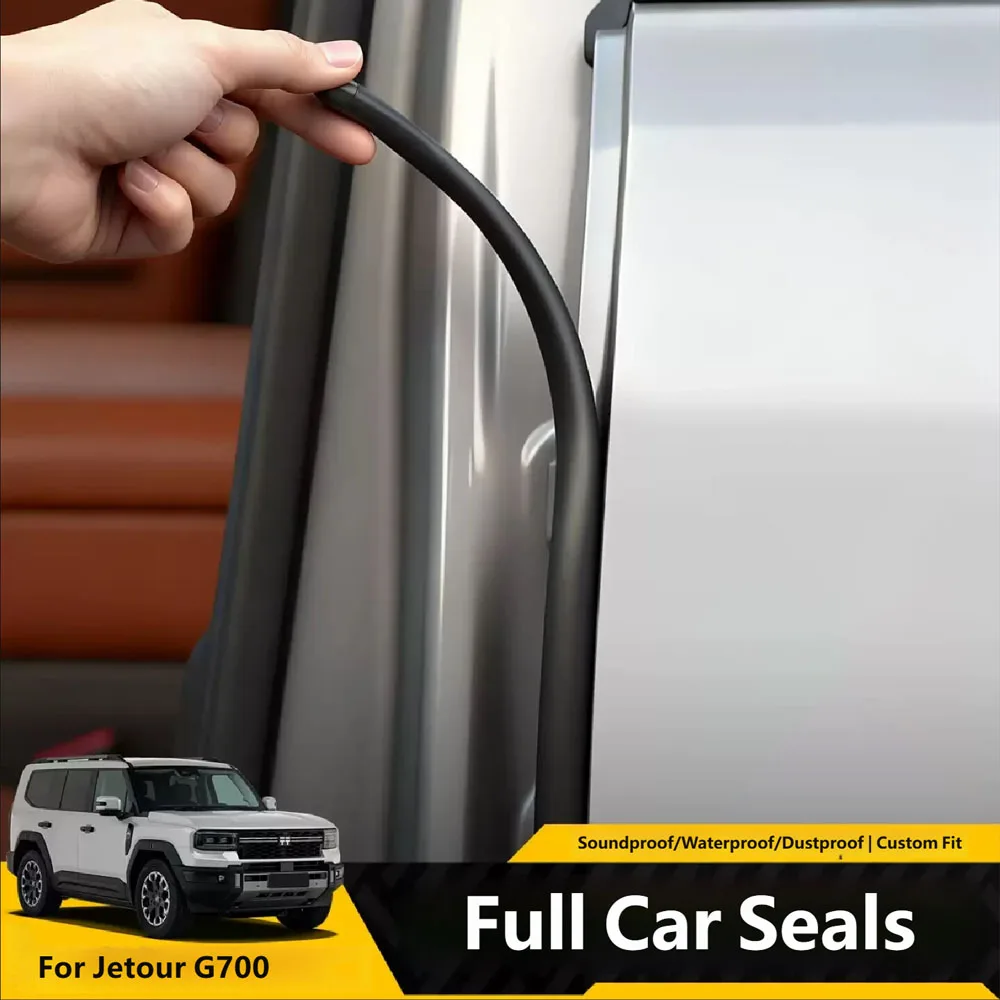 For Jetour G700 2025 2026 Car Door Sound Insulation Sealing Strip B-pillar Door Gap Waterproof Adhesive Strip Auto Accessories