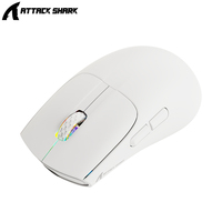 ATTACK SHARK X5 Wireless Gaming Mouse,Bluetooth Tri-mode,49g Lightweight Gaming Mouse, PixArt Optical Sensor for PC/MAC/Wins