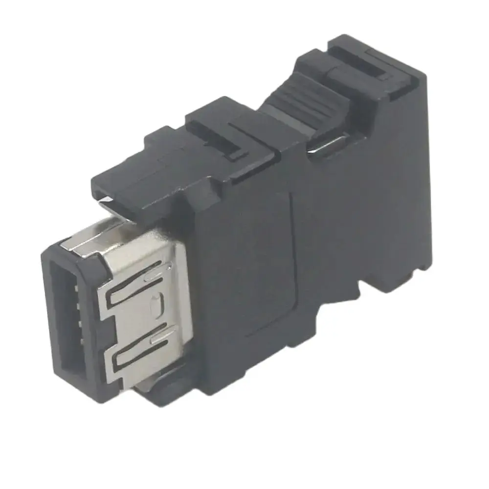 1394 Female Encoder Plug SM-10P Servo Drive Connector CN3 Solder Wire 10 Core Scsi Cable Connector 1Pcs