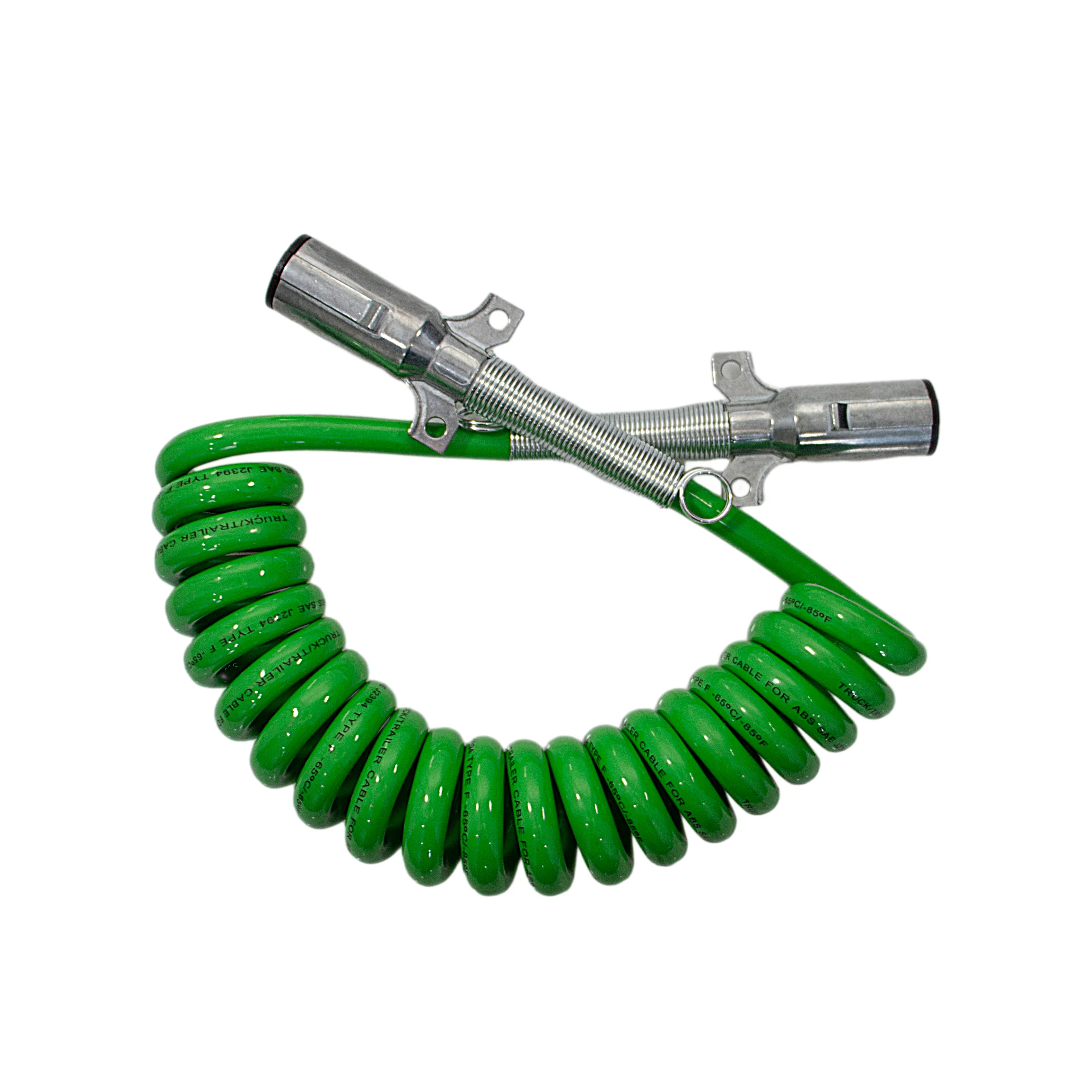 

HJYAJZT Trailer Brake Electrical Cable Wire Connector Truck Towing Accessories Safety EBS / ABS Spring 7 Core Cable For Trailer