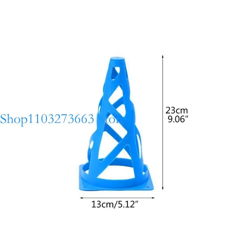 R6fe 10パックスポーツトレーニングコーン、マーカートレーニングトラフィックコーンスケートのコーン、サッカー