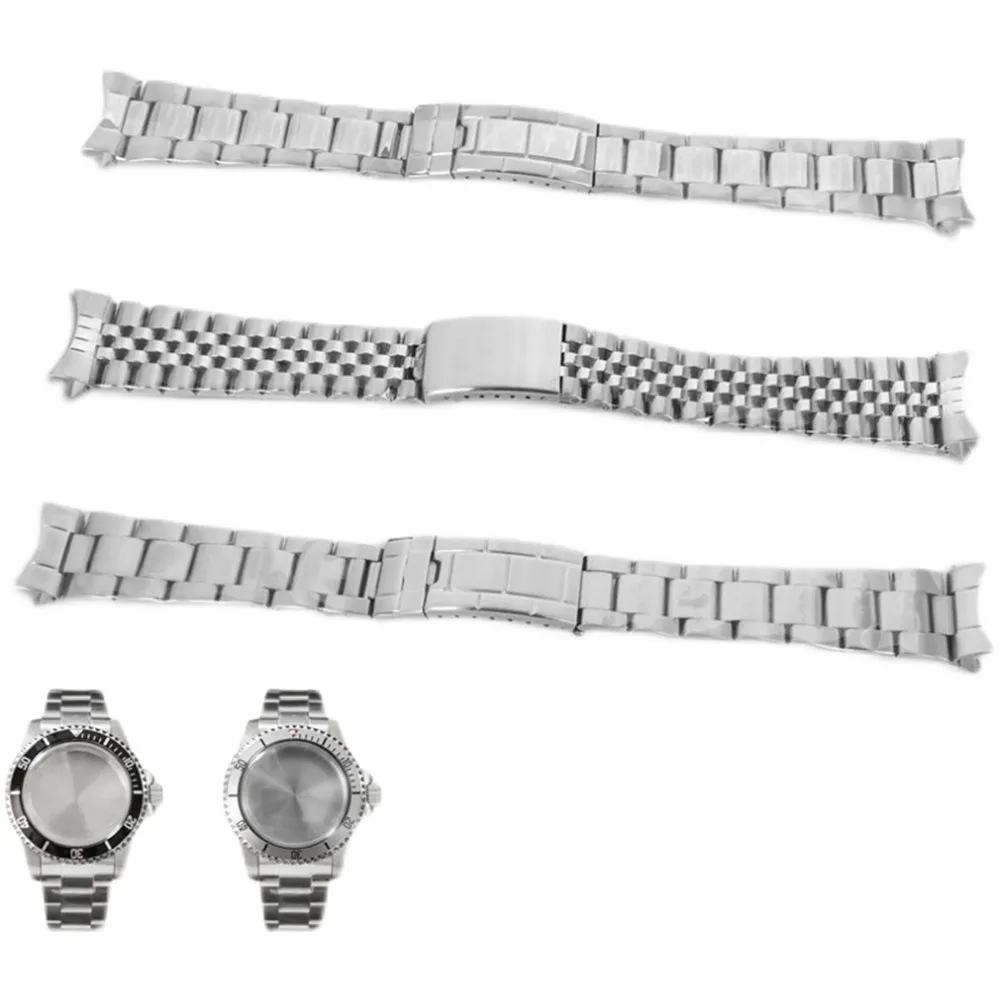 20MM Watch Band Stainless Steel Strap for Vintage Watch Case Watchband Bracelet Wristband Modified Parts