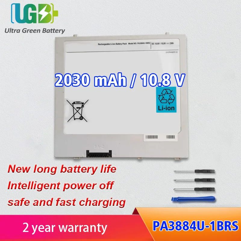 

UGB New PA3884U-1BRS Battery For Toshiba AT100 Thrive AT105-T016 AT105-T1032 AT105-T108 WT310 PABAS243 Laptop Battery 10.8V 23Wh