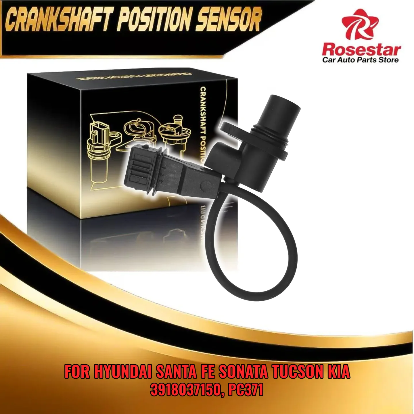 

3918037150 Crankshaft Position Sensor fits Hyundai Santa Fe Sonata Tiburon Tucson Kia Optima PC371