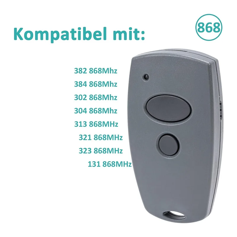 A42Z-Pembuka Pintu Garasi, Pak 2 Remote Control Pintu Garasi 868Mhz untuk Remote Control Marantec Digital 302,304