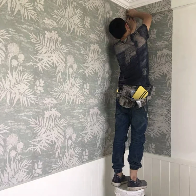 ورق جدران هولندا الأصلي المستوردة ورق جدران لينو 379032 دراسة النباتات حصير