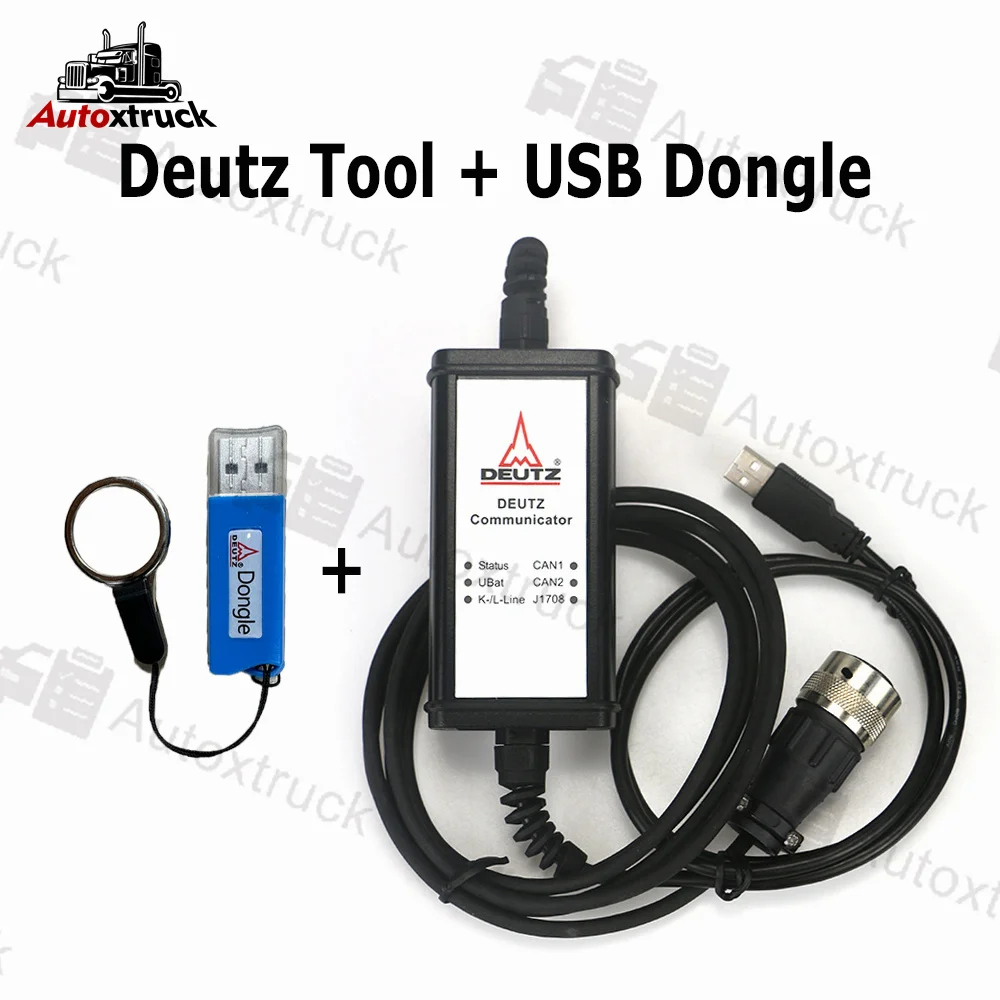 For Deutz Diagnostic tool + USB Dongle EMR4 6 Engine communicator deutz decom SerDia 2010 diagnostic scanner programming tool