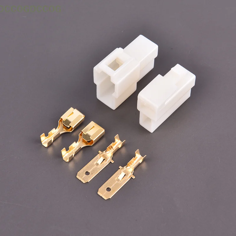 

1Pcs T-Type 2 Pin DC Power Male Female Connector Plug for Vehicular Walkie Talkie Usual T-Type Power Plug