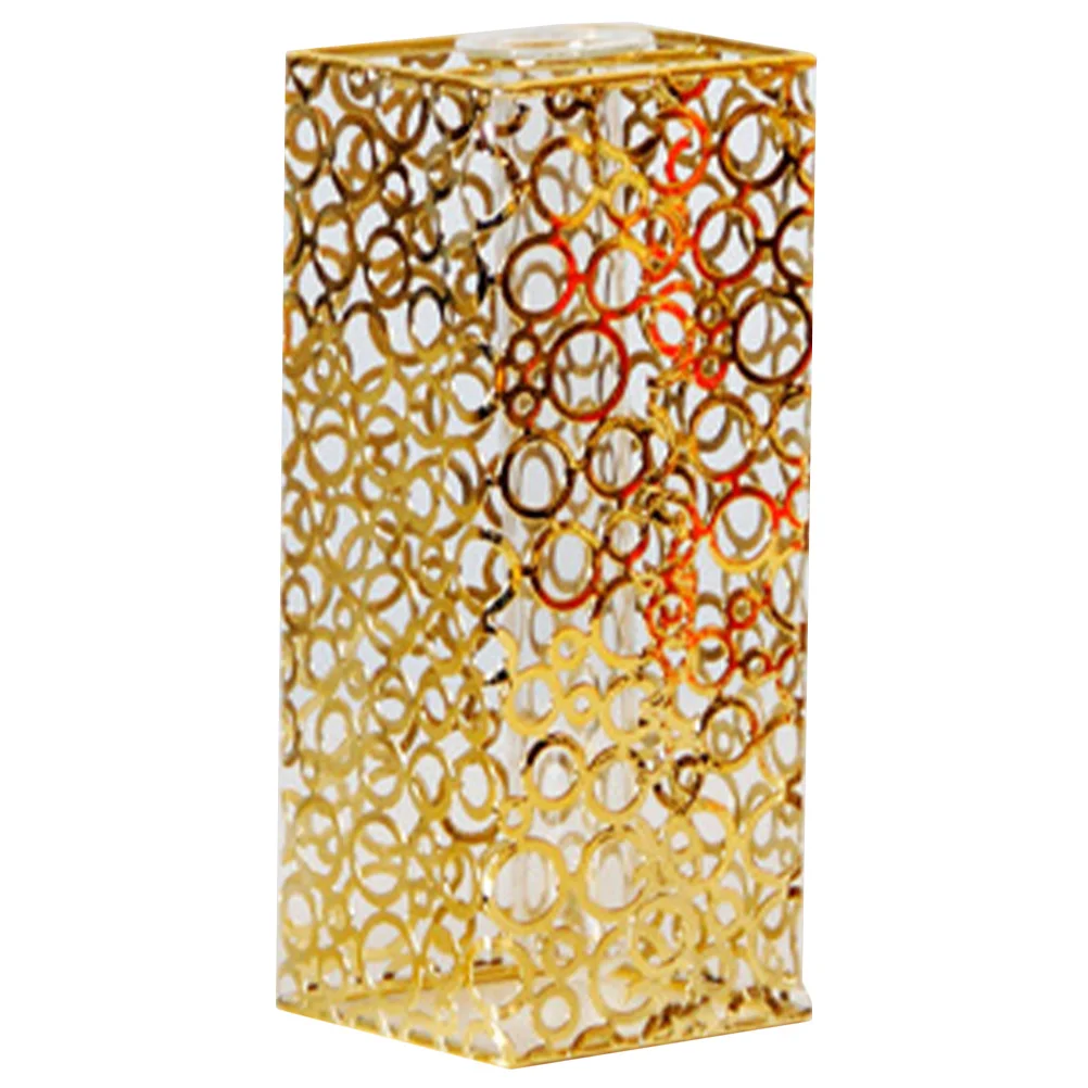 

Metal Flower Vase with Glass Tube Modern Minimalist Design for Home Decor Office Garden Wedding Arrangement Decorative Planter