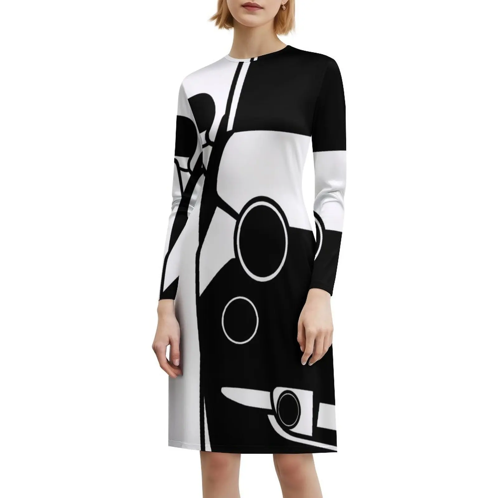 فستان حفلات أنيق للسيدات من أبارث 500 على شكل حرف A مع خيارات قصيرة/طويلة/بدون أكمام 500 أبارث أبارث 500 Andr56 Party #6