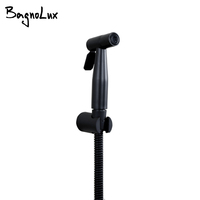 New Bidet Toilet Sprayer Luxurious Small Handheld Bathroom Shower Matt Alba Black Plate Shattaf Portable Toilet Hand Bidet Spray