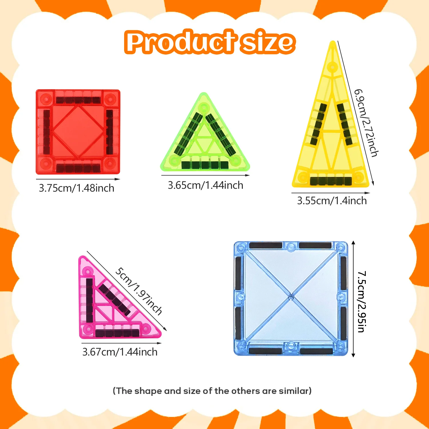 Mini Magnetic Building Block Toys, Magnetic Plates, Portable Children's Building Blocks, Parent-Child Interactive Gifts